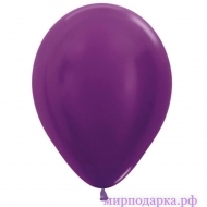 Гелиевый шар 12" металлик фиолетовый - Интернет магазин шаров, цветов и подарков