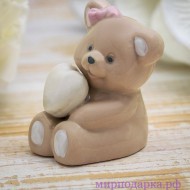 Сувенир керамика "Медвежонок" 6х4,5х3,8 см - Интернет магазин шаров, цветов и подарков