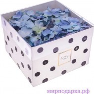 Коробка для цветов «Для тебя с любовью» 17 &#215; 12 &#215; 17 см - Интернет магазин шаров, цветов и подарков