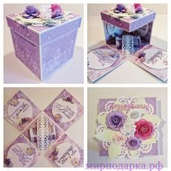 Коробка-конверт ручной работы - Интернет магазин шаров, цветов и подарков