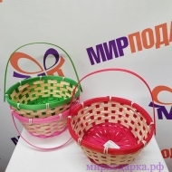 Корзина бамбуковая 21*21*10 - Интернет магазин шаров, цветов и подарков