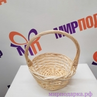 Корзина ива малая - Интернет магазин шаров, цветов и подарков