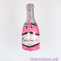 Бутылка шампанского 33"/84*38 см - Интернет магазин шаров, цветов и подарков